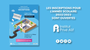 Inscription 2022/2023 - Institut Privé Alif Toulouse